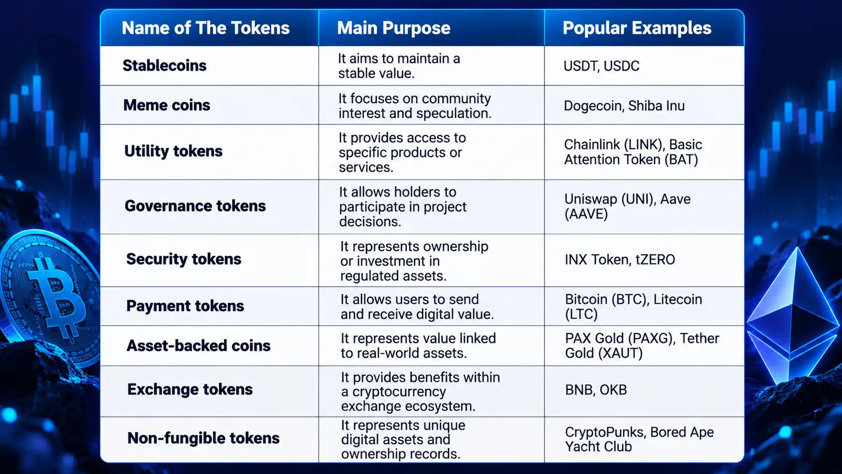 How Are These Tokens Different
