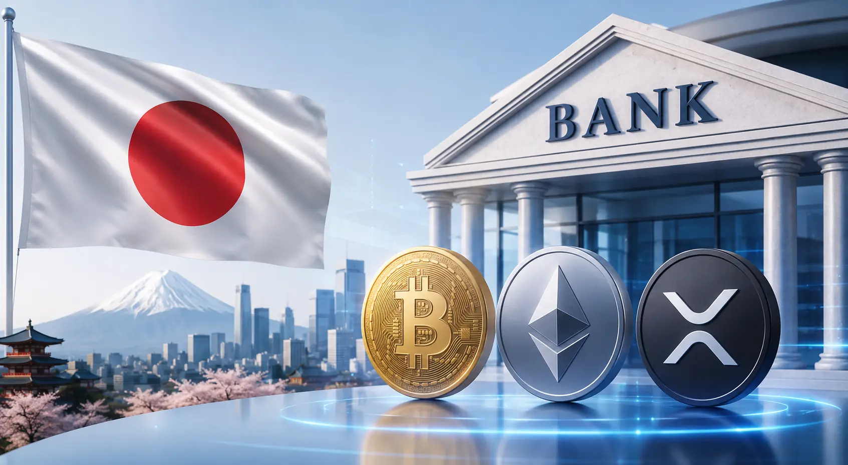 Japan's Biggest Crypto Banking Experiment Lets Customers Earn Bitcoin, Ethereum, and XRP