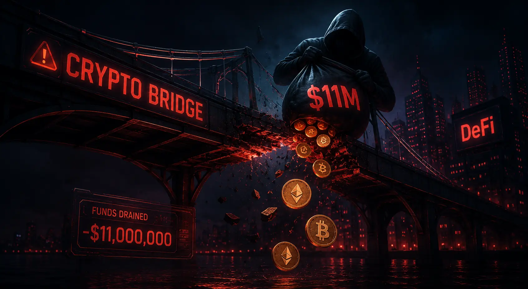 Crypto Bridge Hack Drains $11 Million as DeFi Security Fears Return