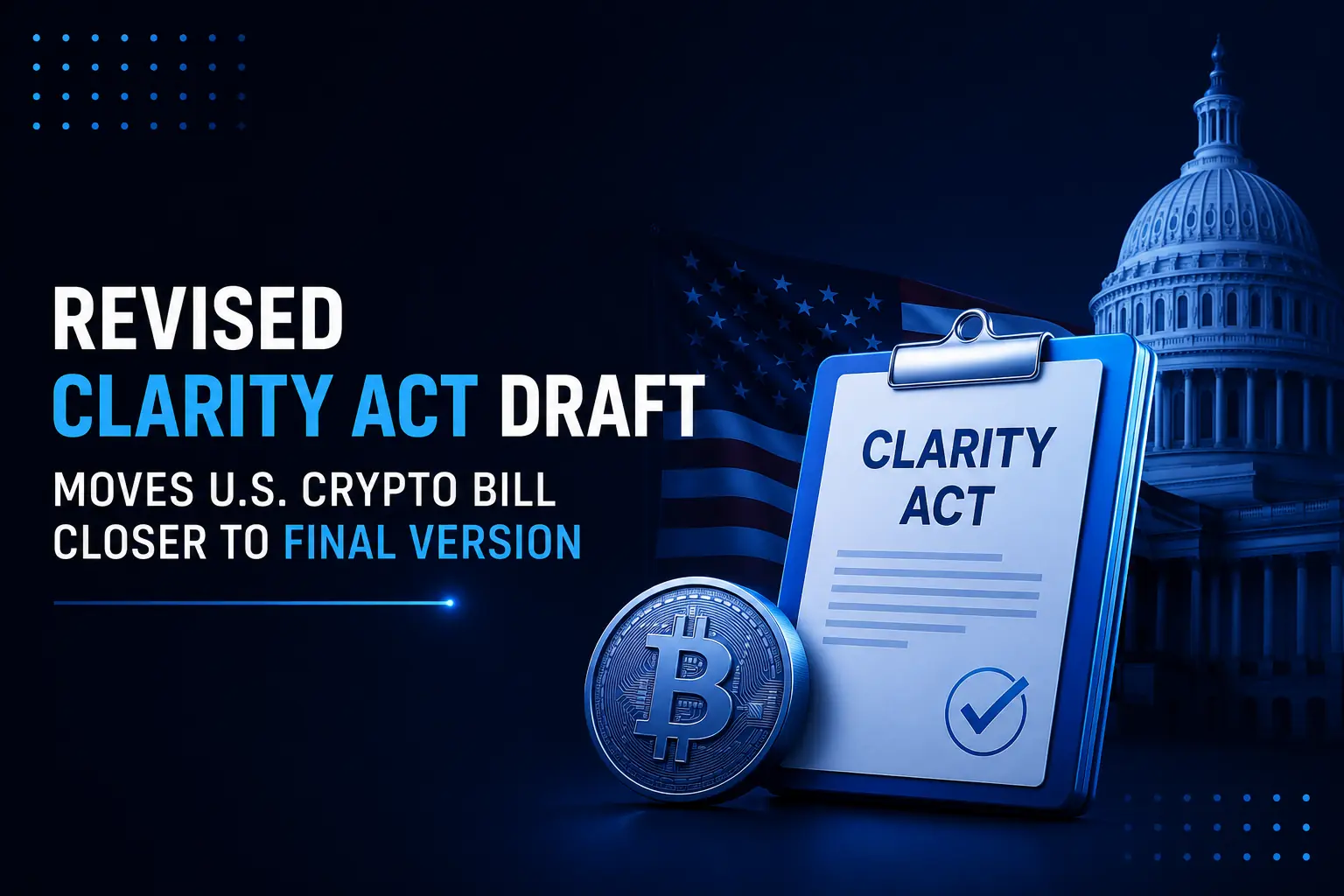 Revised CLARITY Act Draft Moves U.S. Crypto Bill Closer to Final Version