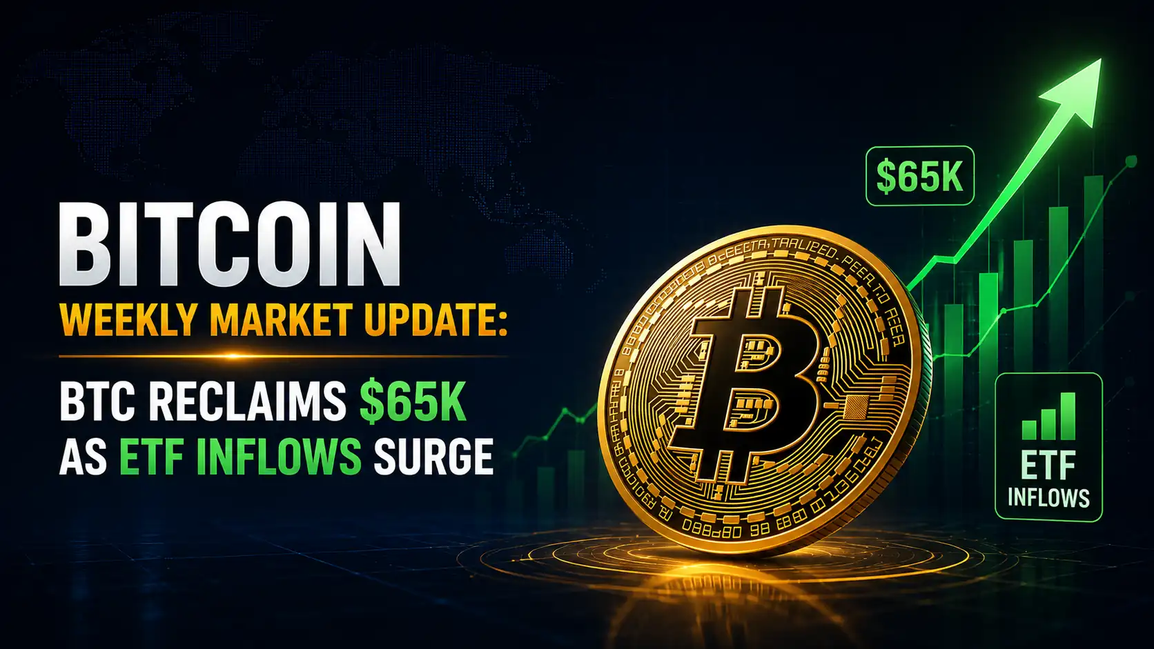 Bitcoin Weekly Market Update: BTC Reclaims $65K as ETF Inflows Surge