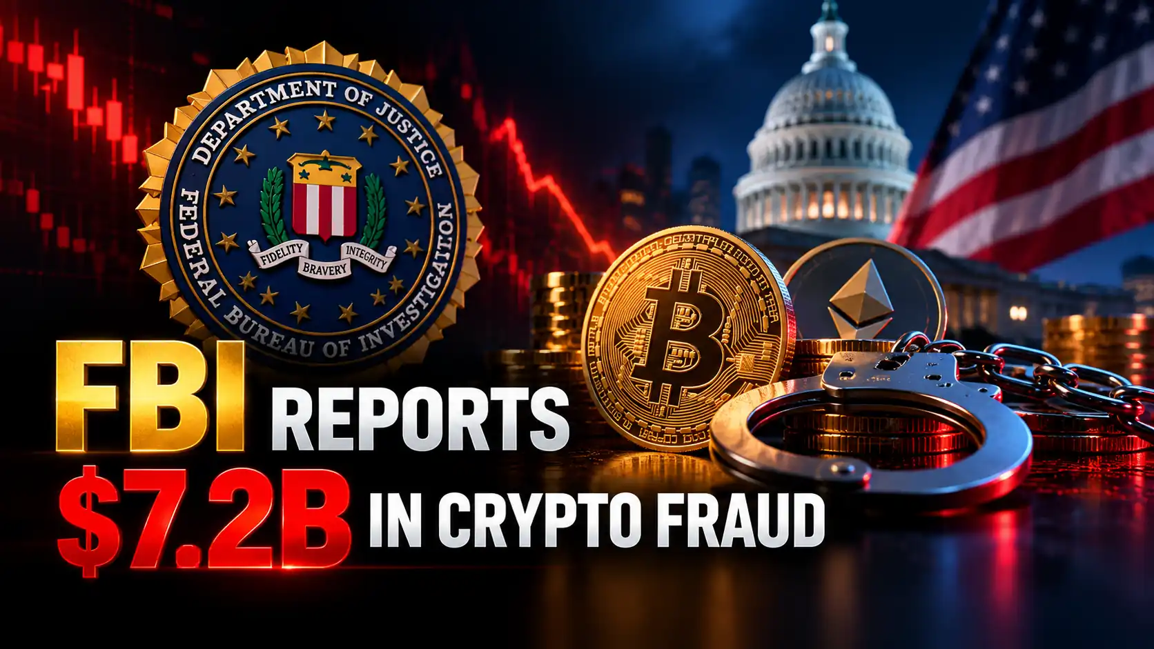 FBI Reports $7.2B in Crypto Fraud as US Crackdown Expands
